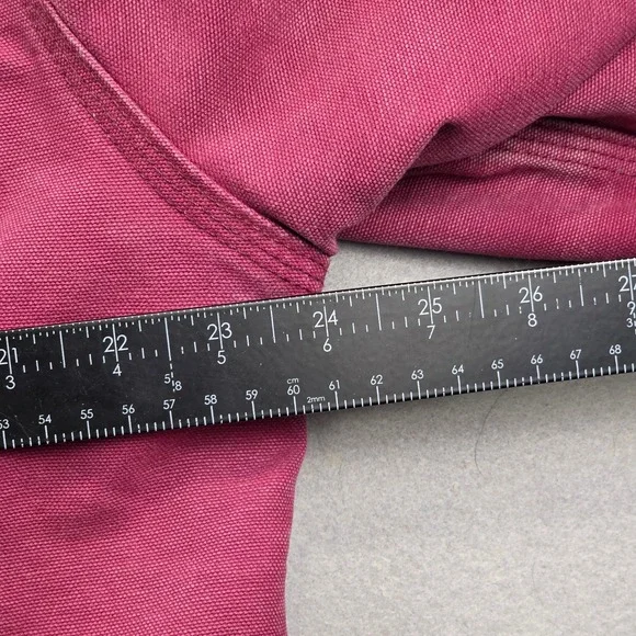 Carhartt WJ141 648 Sherpa Lined Hooded Jacket Raspberry Pink Womens Large 12/14 - Picture 14 of 14
